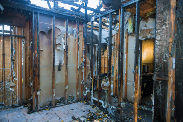 Professional Fire Damage Removal technician working in Elmira Heights, NY